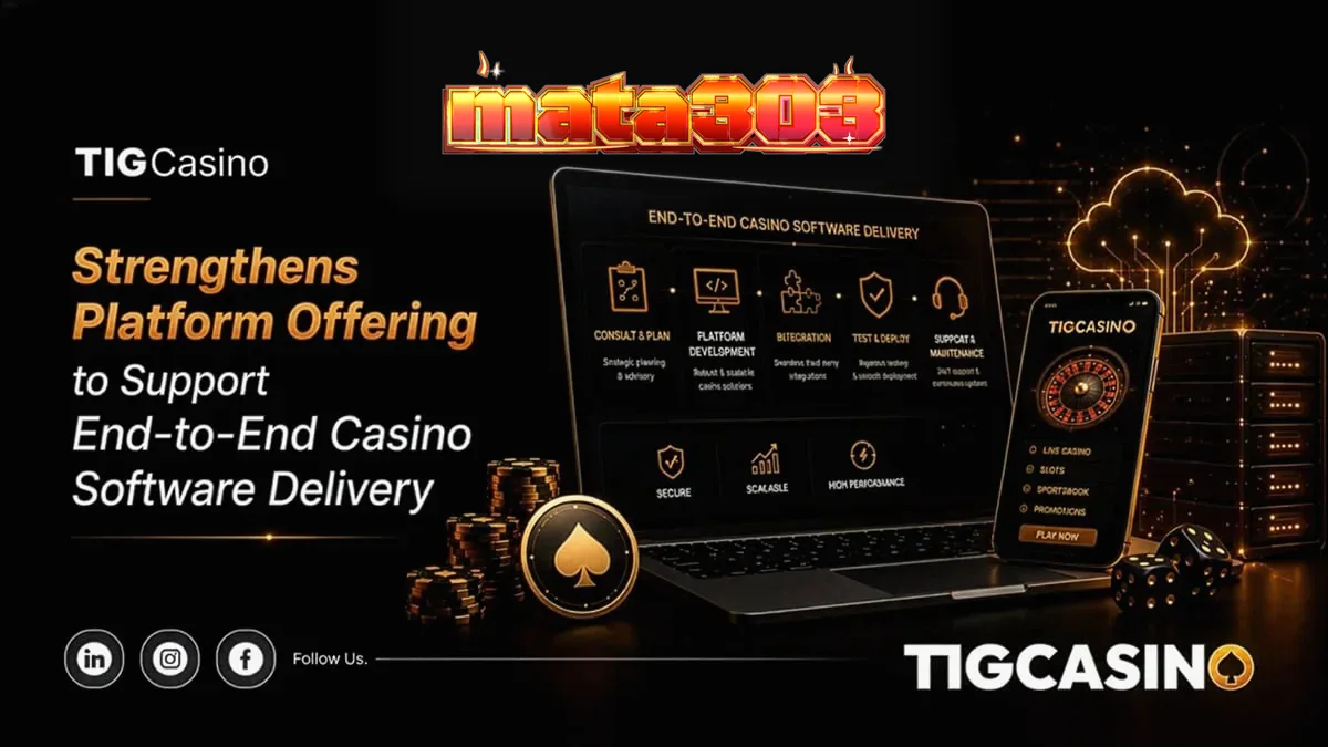 Ilustrasi teknologi modular kasino daring dan integrasi sistem digital
